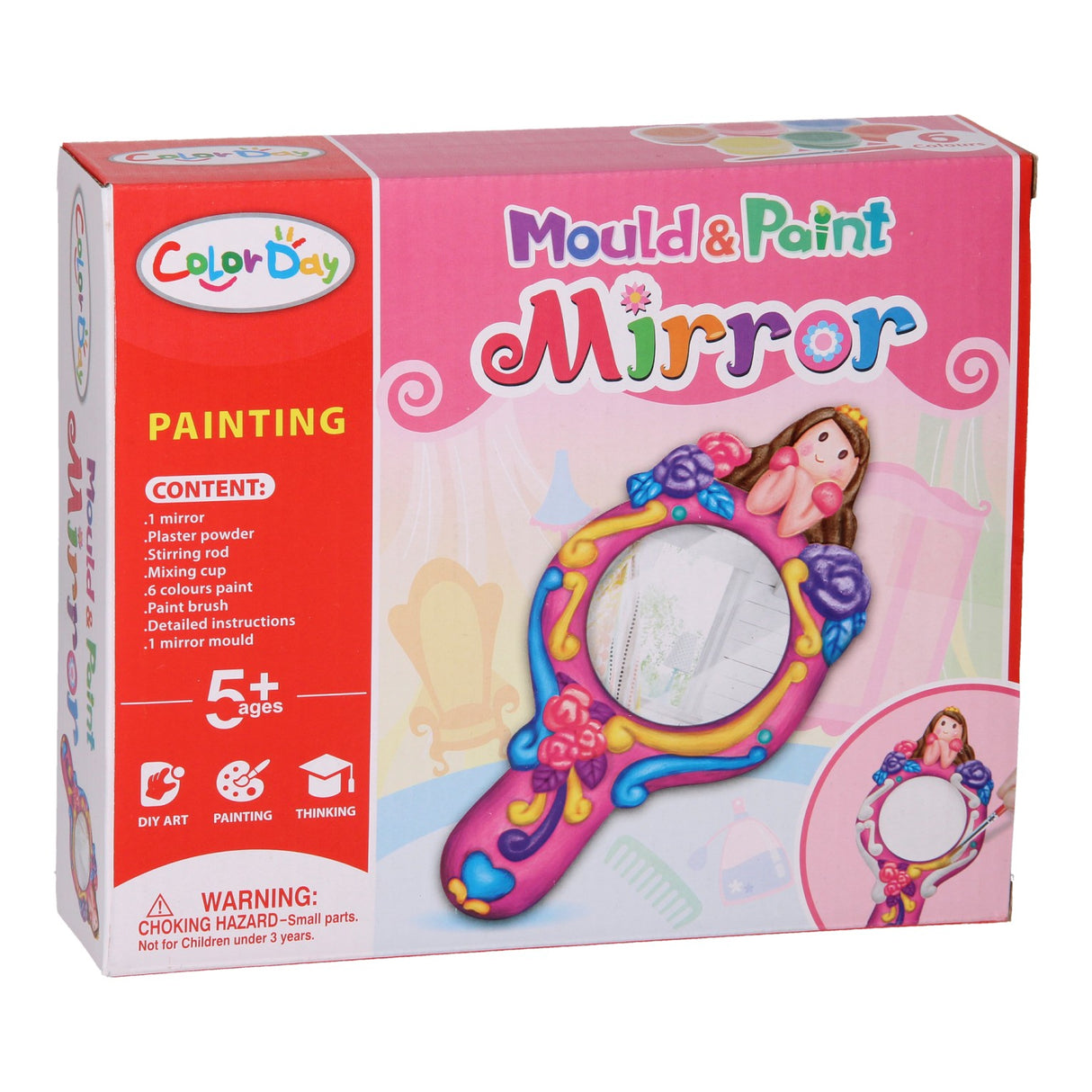 Plâtre à couler - miroir à main