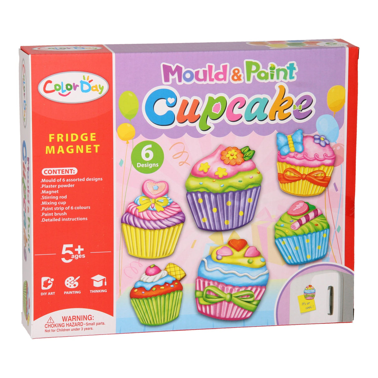 Aimants pour moulage en plâtre - cupcakes