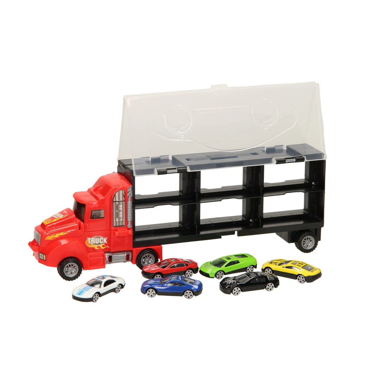 Rangement pour porte-voitures - rouge