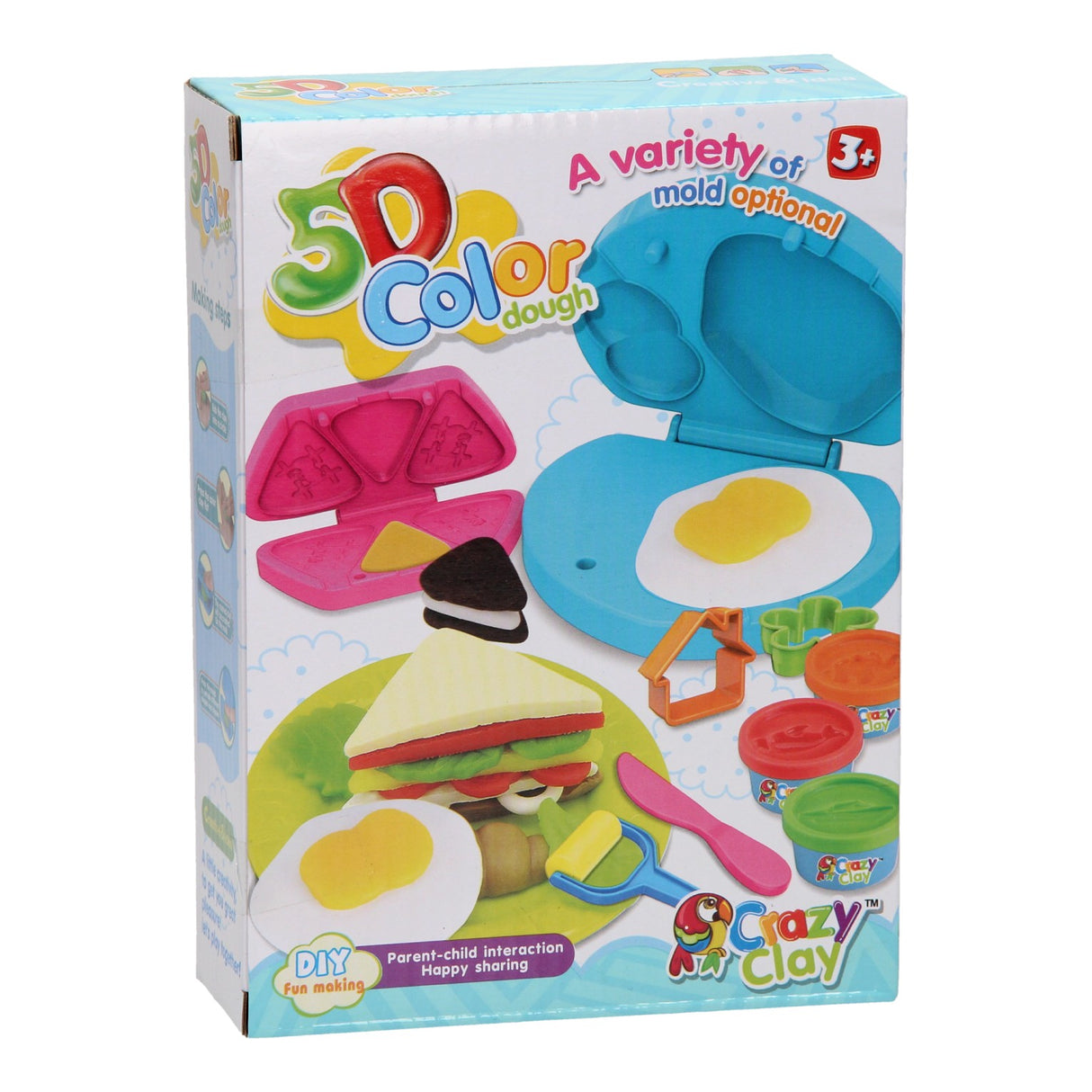 Ensemble d'argile - petit déjeuner - 4 pots en argile - 10 pcs.