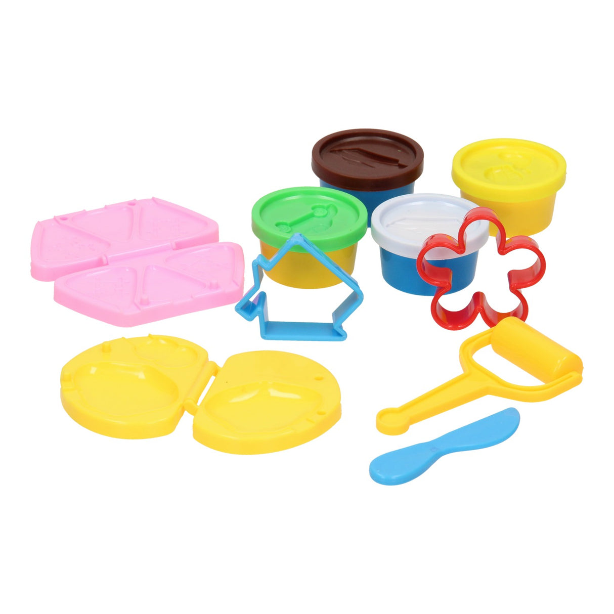 Ensemble d'argile - petit déjeuner - 4 pots en argile - 10 pcs.