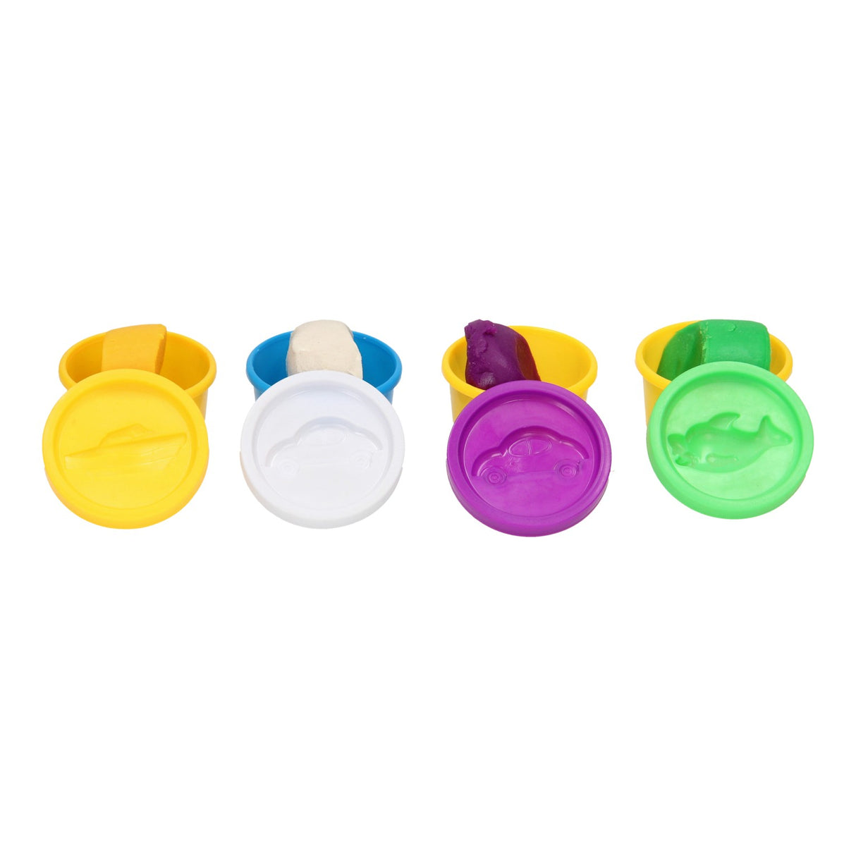 Ensemble de sucettes glacées en argile - 4 pots en argile