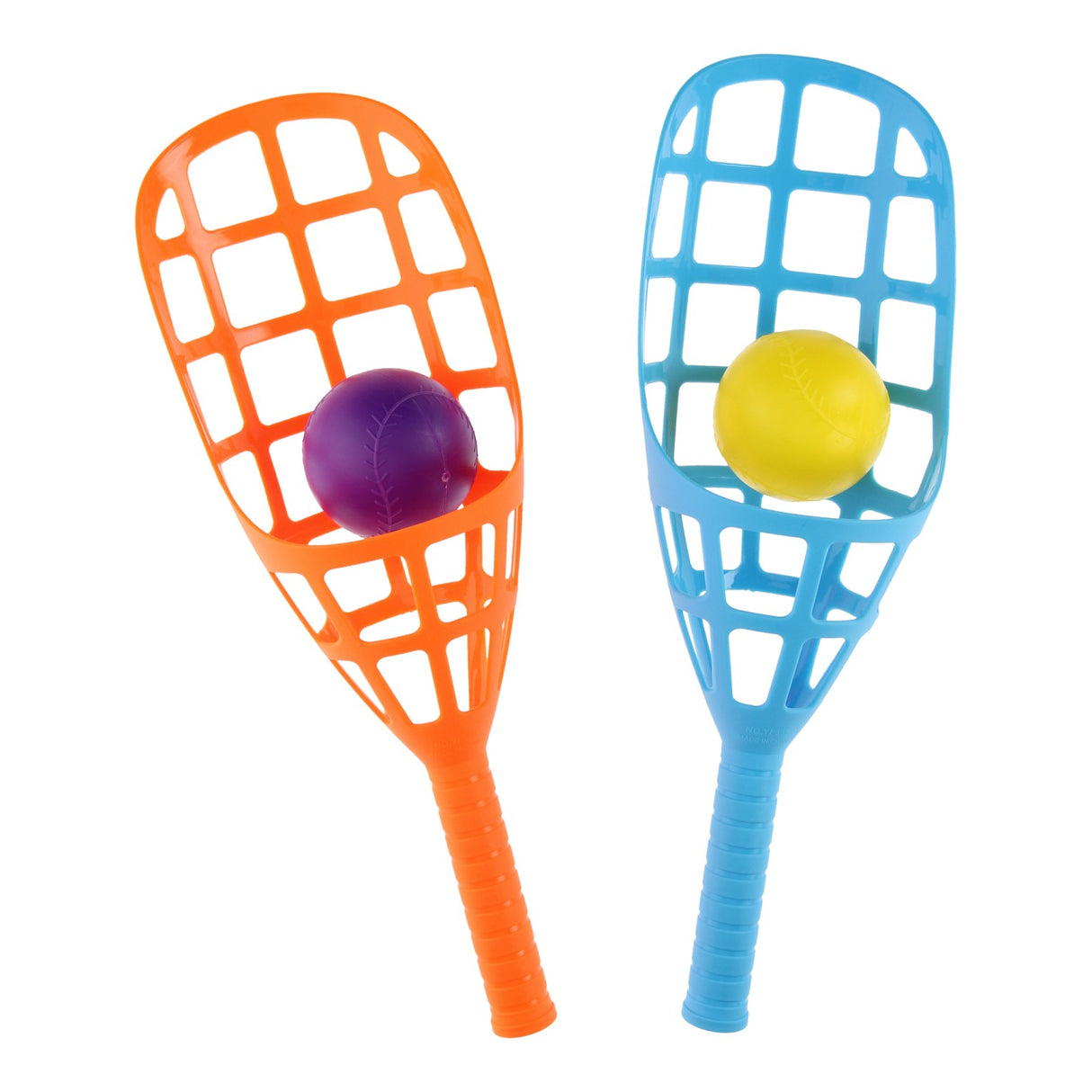 Attraper et lancer un jeu bleu orange