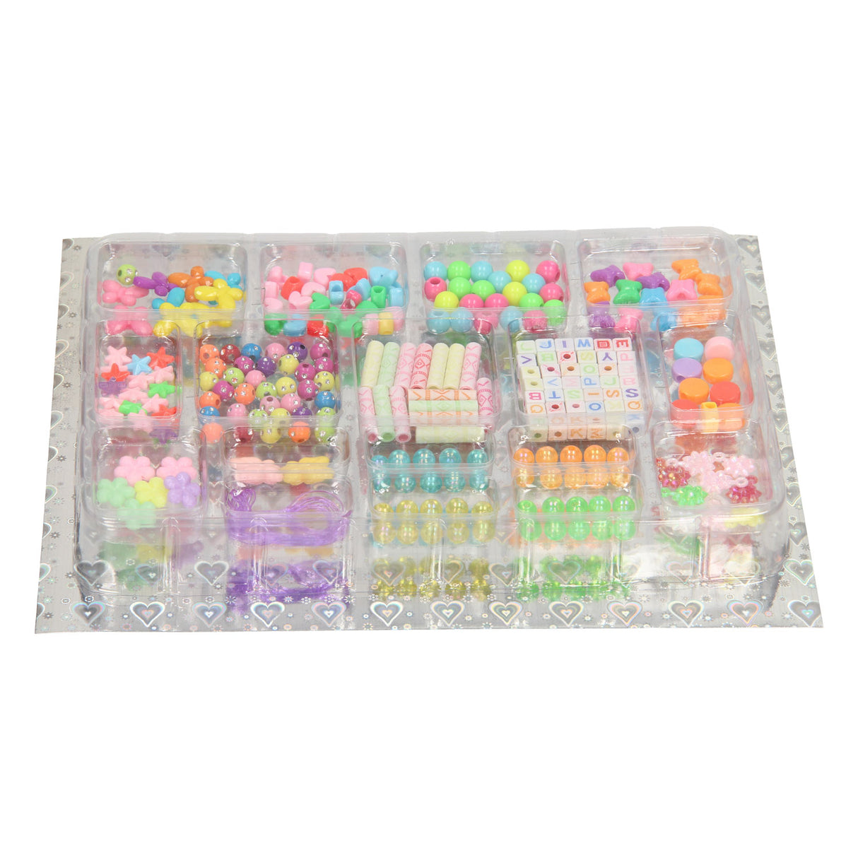 Ensemble de perles colorées, 17 pcs.