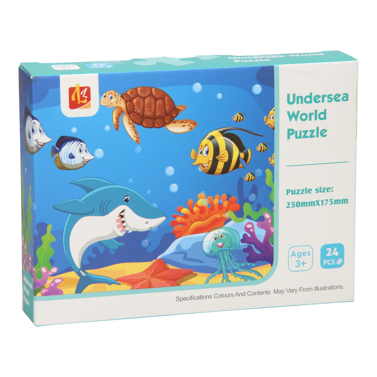 Puzzle Monde sous-marin, 24 pcs.