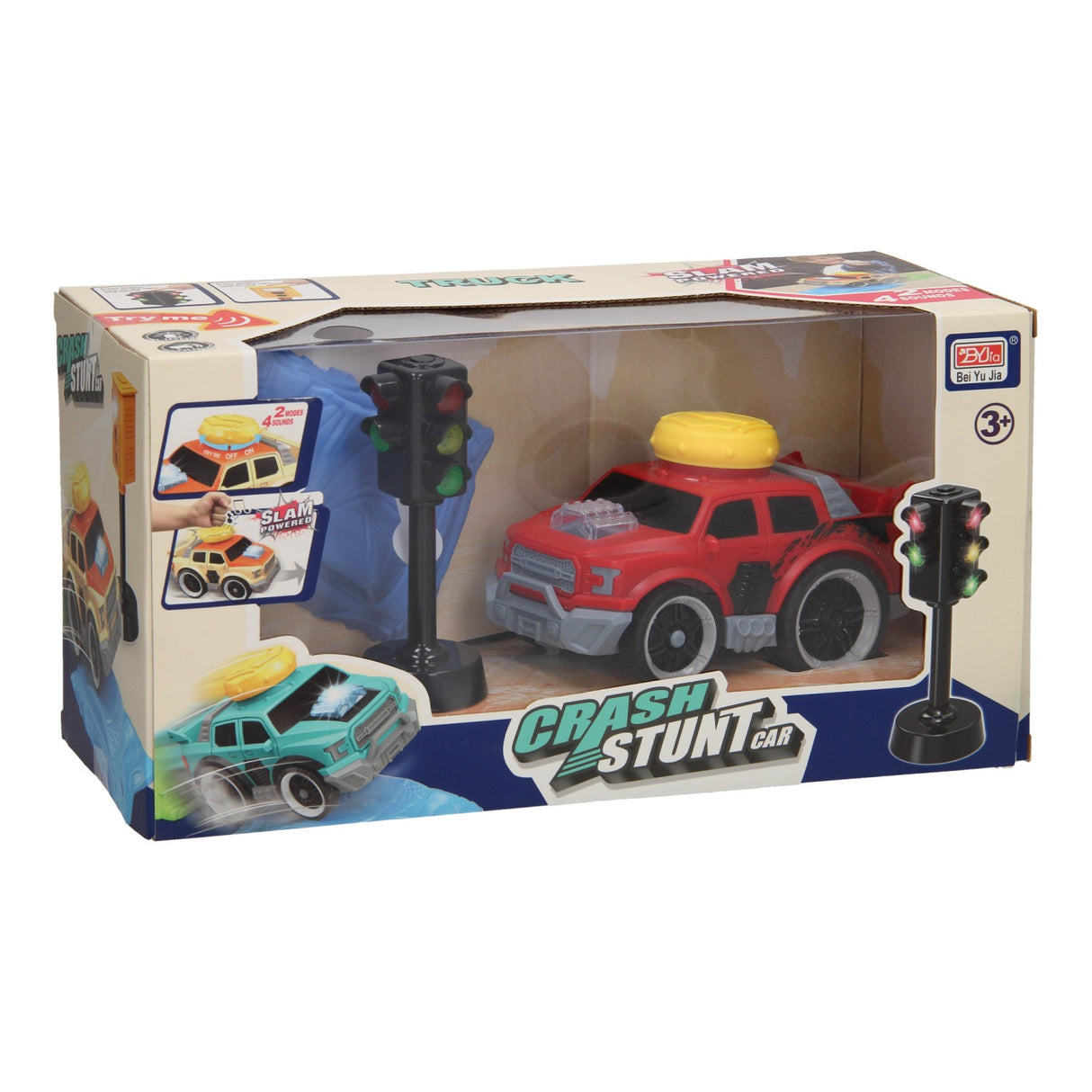 Coffret de voitures de cascade Crash - rouge