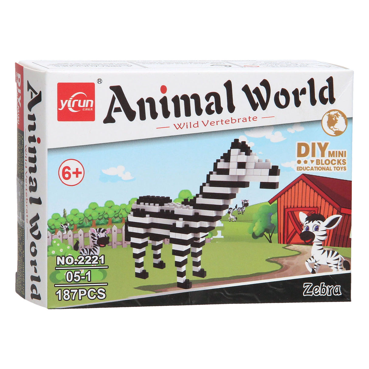 Jeu de construction animaux