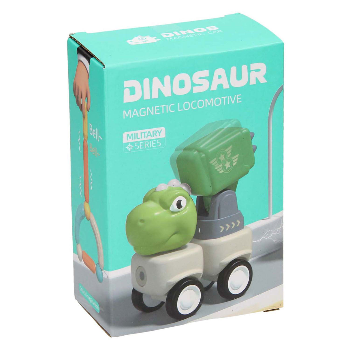 Jeu d'aimants dinosaure, 8 pcs.