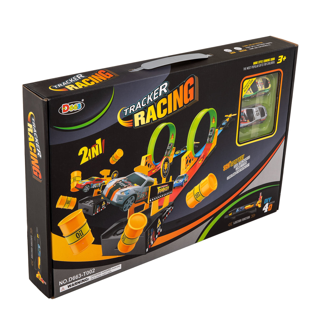 Circuit de course en boucles pour le lancement du duel