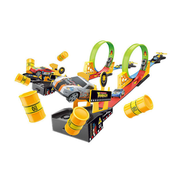 Circuit de course en boucles pour le lancement du duel