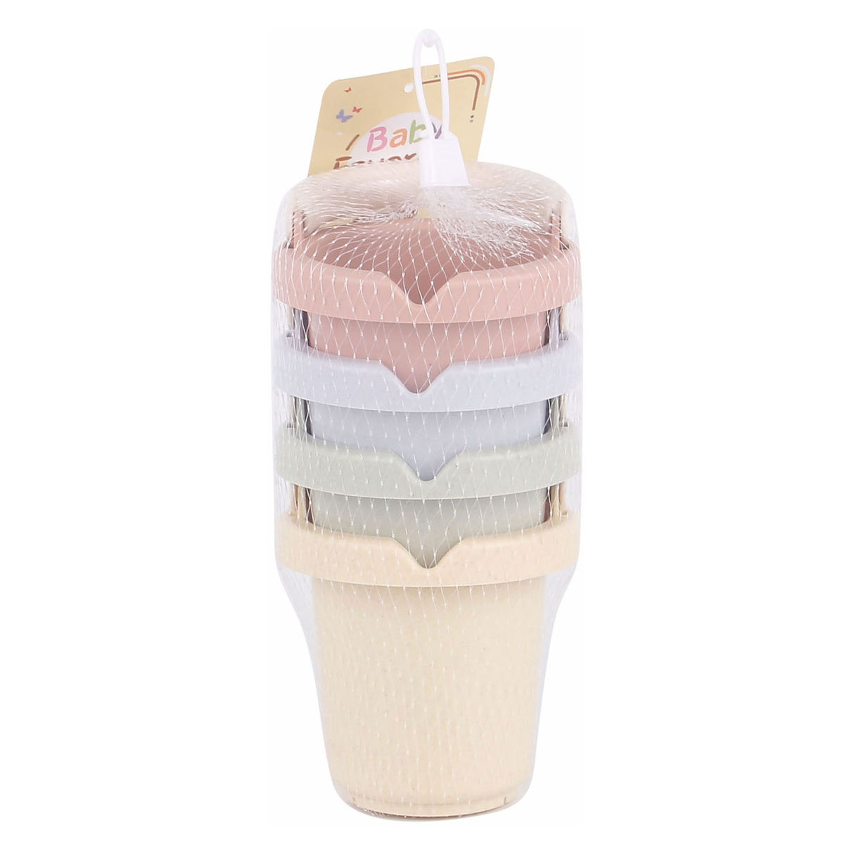Seaux avec anse pastel, 4 pcs.