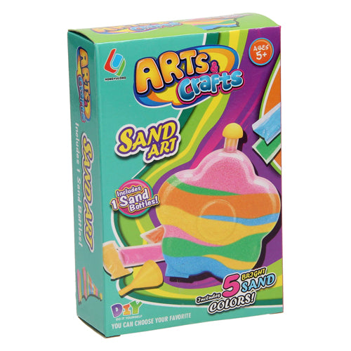 Fleur arc-en-ciel d’art de sable