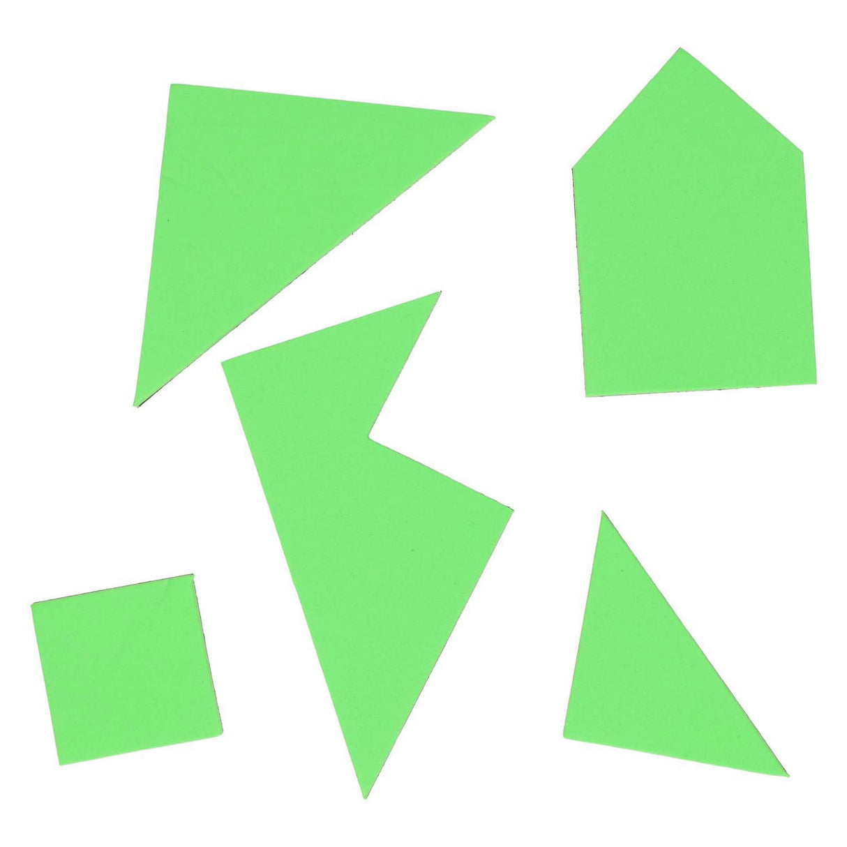 Puzzles tangram en mousse, 4 pcs.