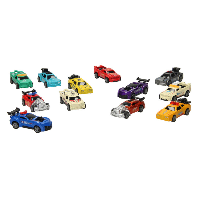 Voitures de course moulées sous pression, 12 pcs.