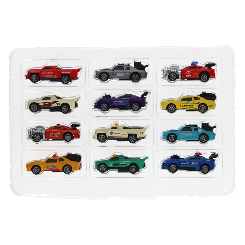 Voitures de course moulées sous pression, 12 pcs.