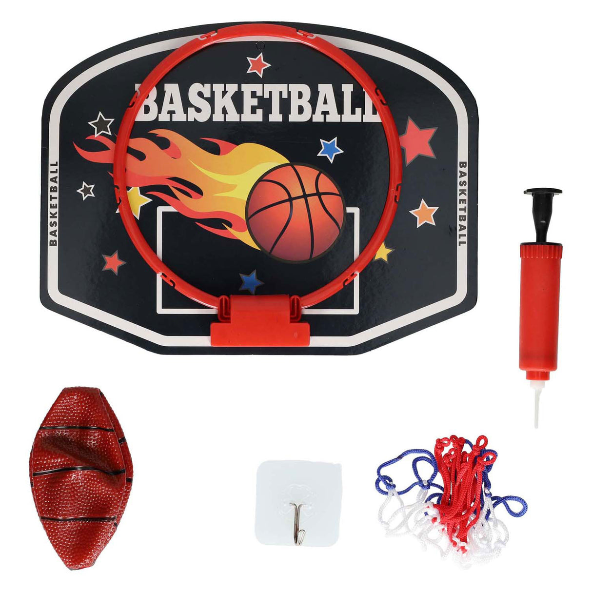 Panneau de basket avec ballon
