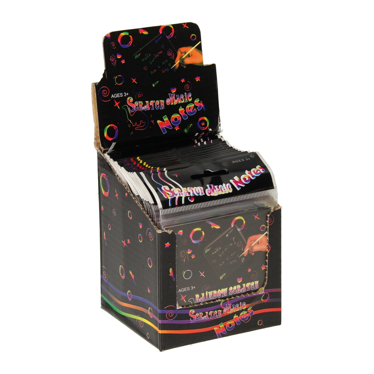 Jouets Lobbes, par exemple cartes à gratter avec stylo à gratter, 24 pcs.