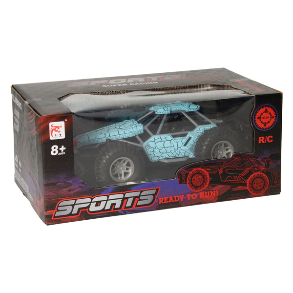 Voiture RC avec fonction fumée - bleue