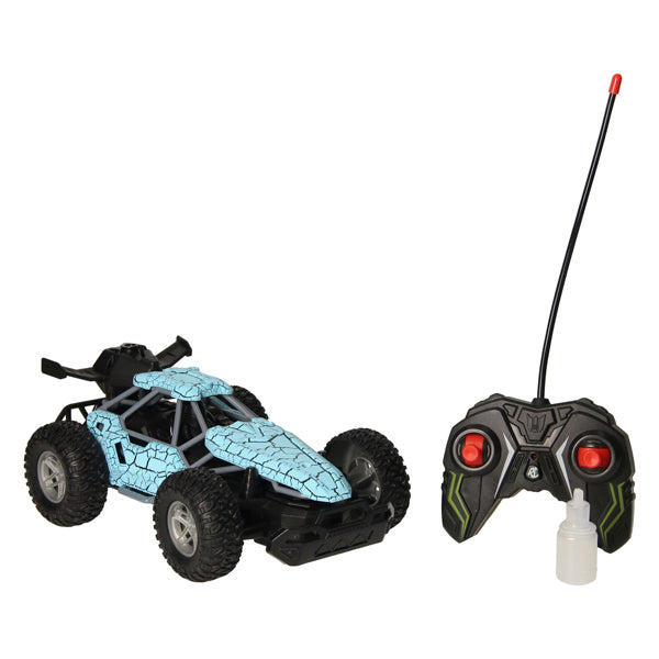 Voiture RC avec fonction fumée - bleue