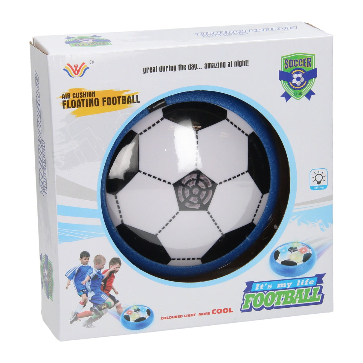 Football aérien avec lumière