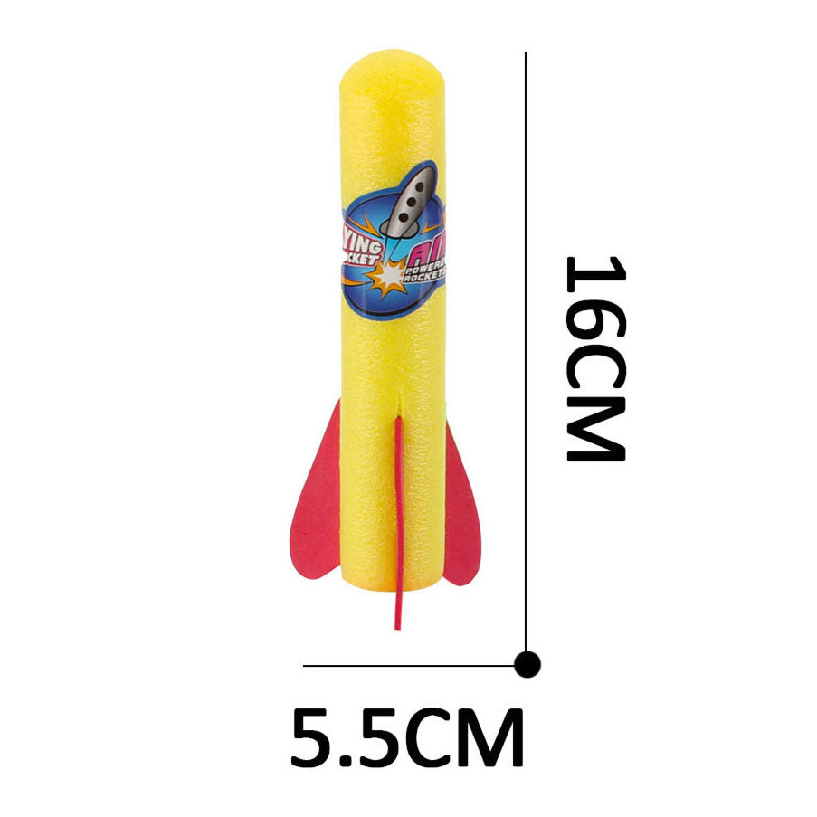 Base de lancement de fusée avec 3 flèches en mousse