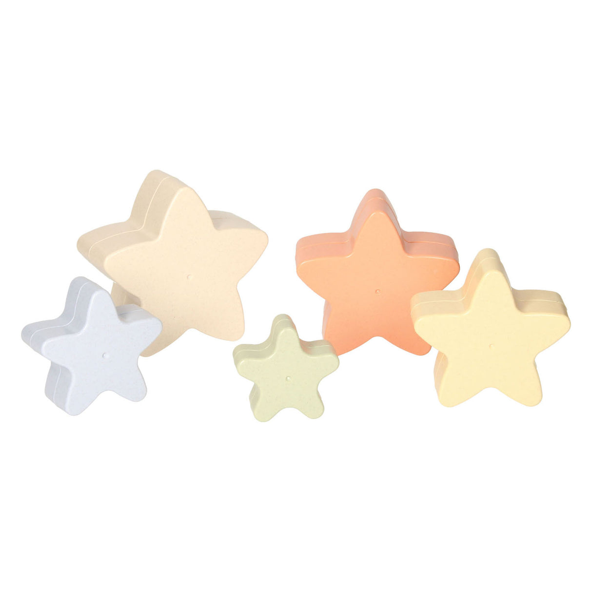 Tour à empiler pour tout-petits, étoiles pastel, 5 pcs.