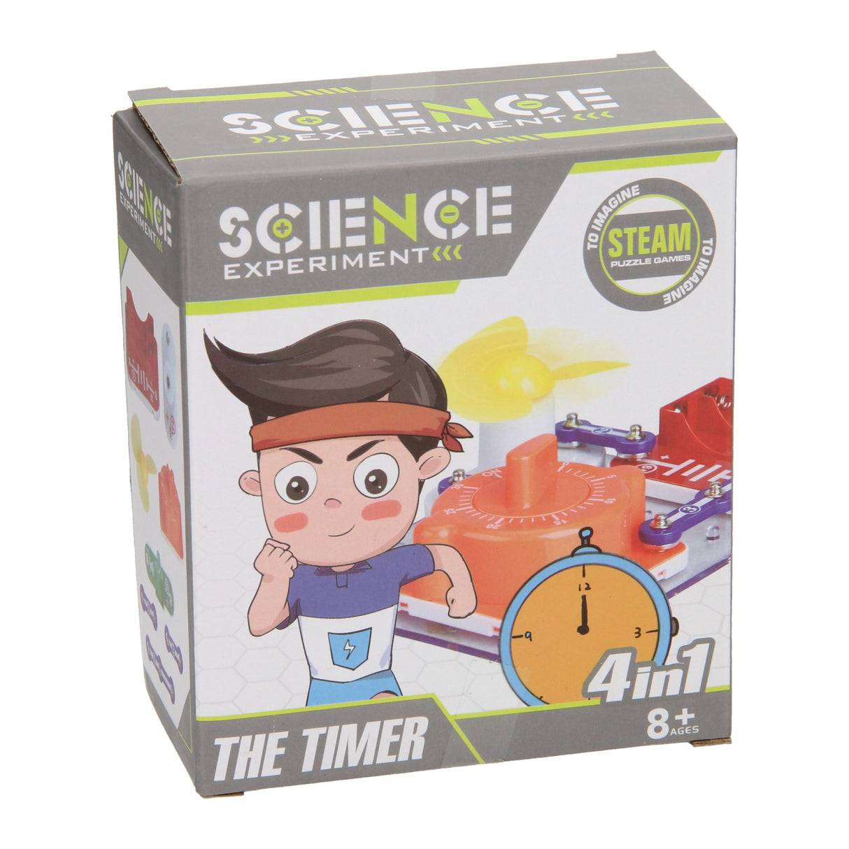 Expérience scientifique avec la minuterie et la lampe de poche 2 en 1