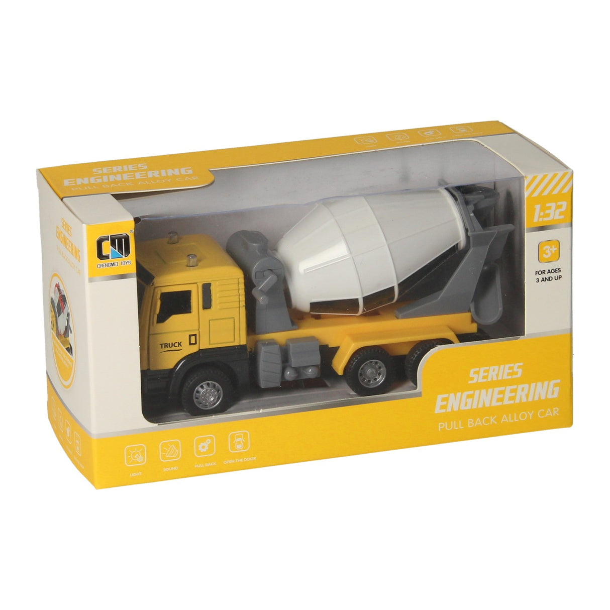 Son lumineux du camion de ciment