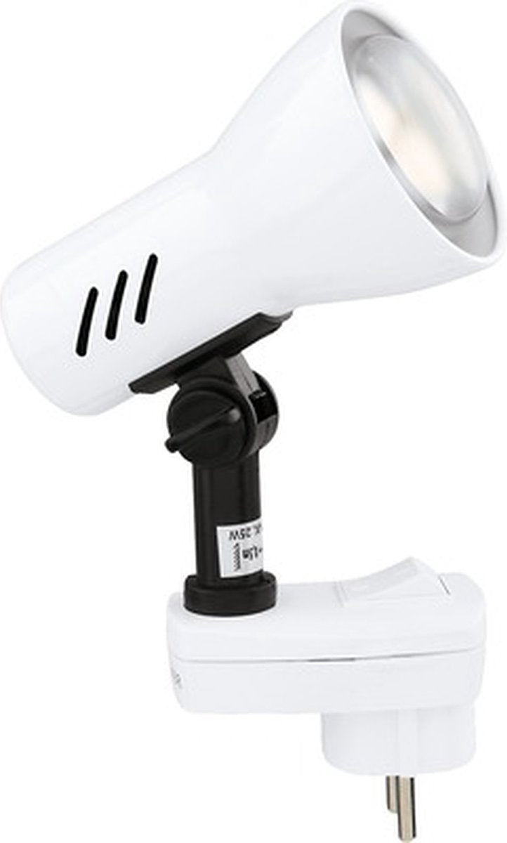 Briloner pilo - lampe à fiche - applique avec interrupteur - lampes à douille 1 lumière - spot à fiche - marche arrêt - rotatif - raccord E14