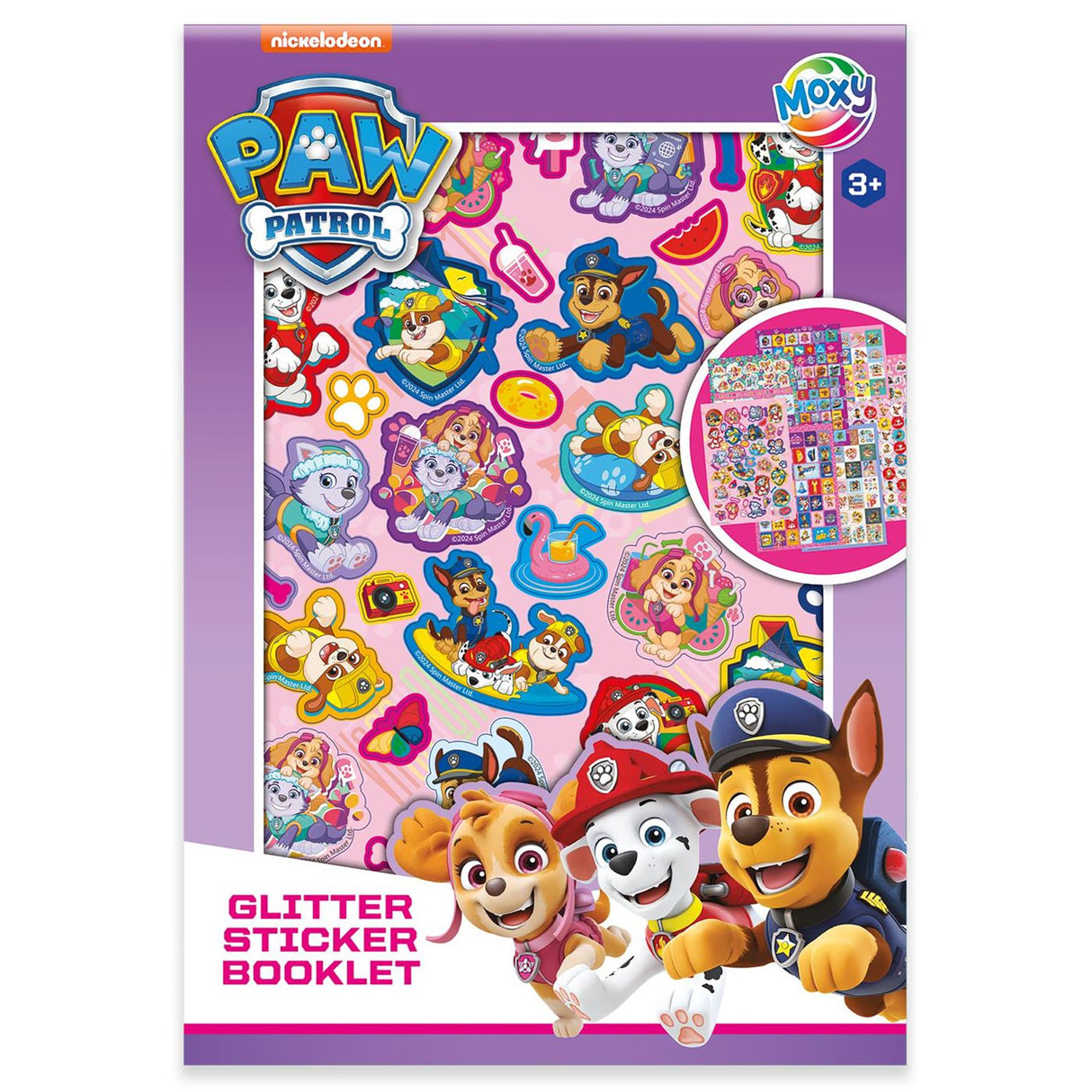 Creative Craft Group Moxy Paw Patrol Livre d'autocollants à paillettes – A5