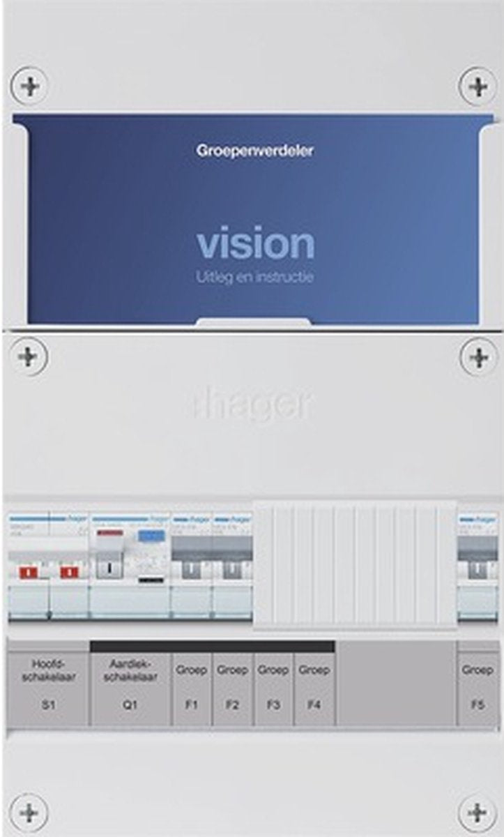 Hager vision - type distributeur 3 groupes hs, comme 30 ma haco direct, monophasé