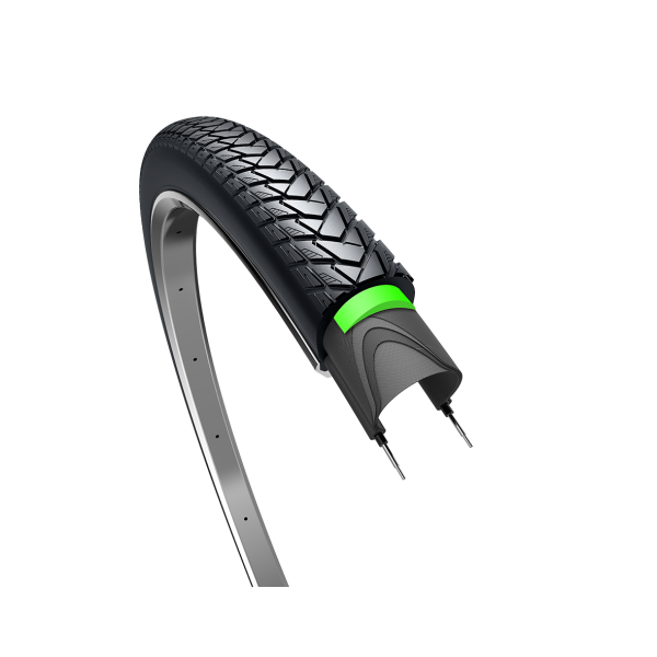 Edge pneu extérieur traveller protector 28 x 1,40 37-622mm - noir avec reflet