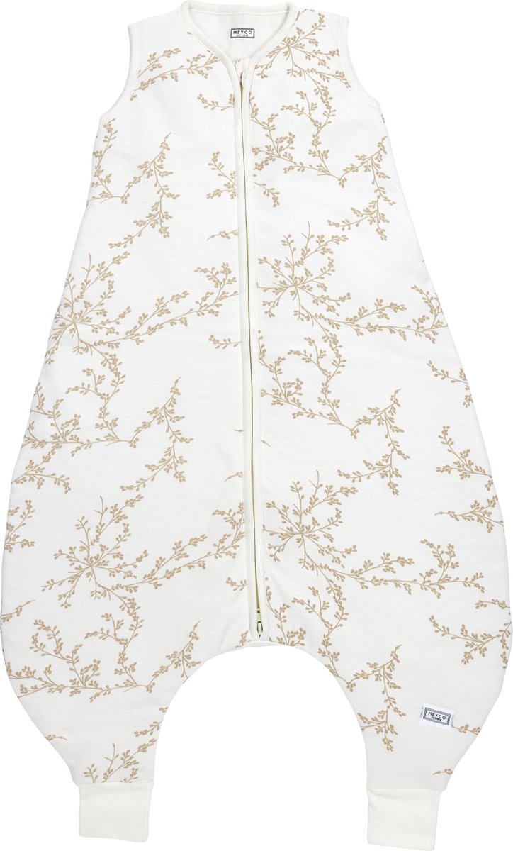 Meyco bébé branches bébé été sommeil salopette pull - sable - 104 cm - 0,5 tog