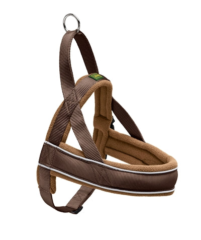 Harnais Hunter Norwegian racing nylon marron cognac
