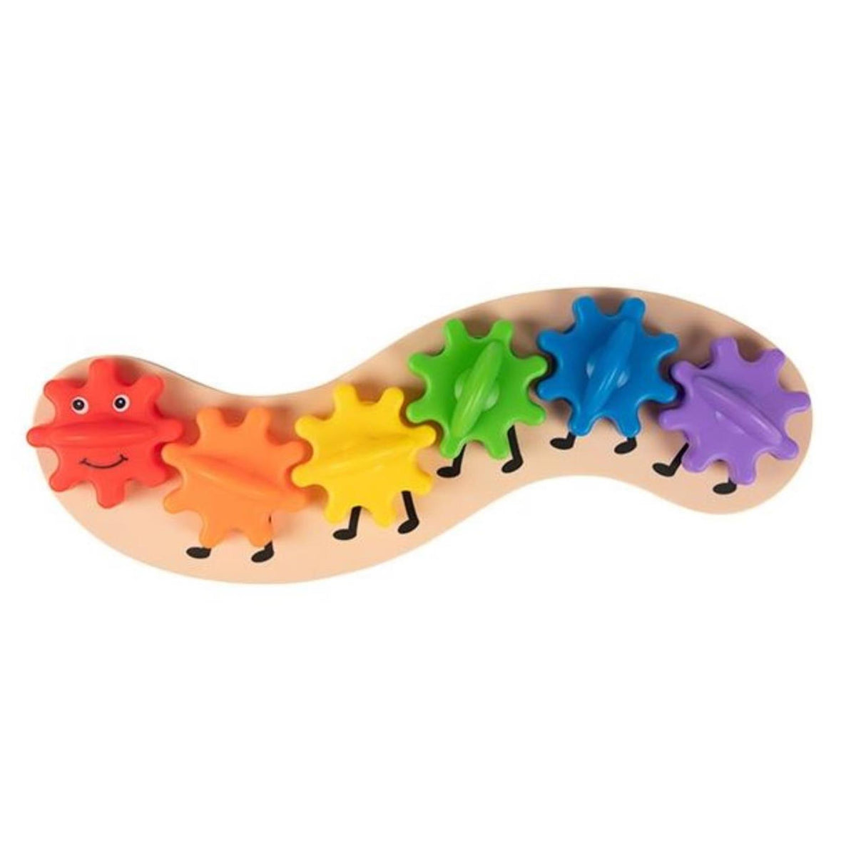 Toi-toys petites étoiles chenille à engrenages arc-en-ciel