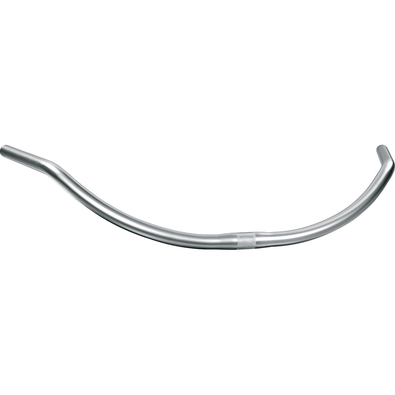 Guidon Ergotec beach cruiser 25,4 x 700 mm acier aspect aluminium
