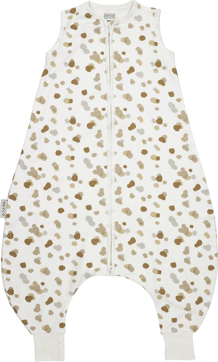 Meyco bébé taches bébé été sommeil salopette pull - sable - 104cm - 0,5 tog