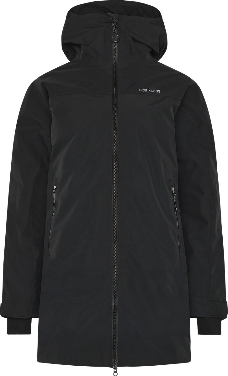 Didriksons merket wns parka veste outdoor femme - noir
