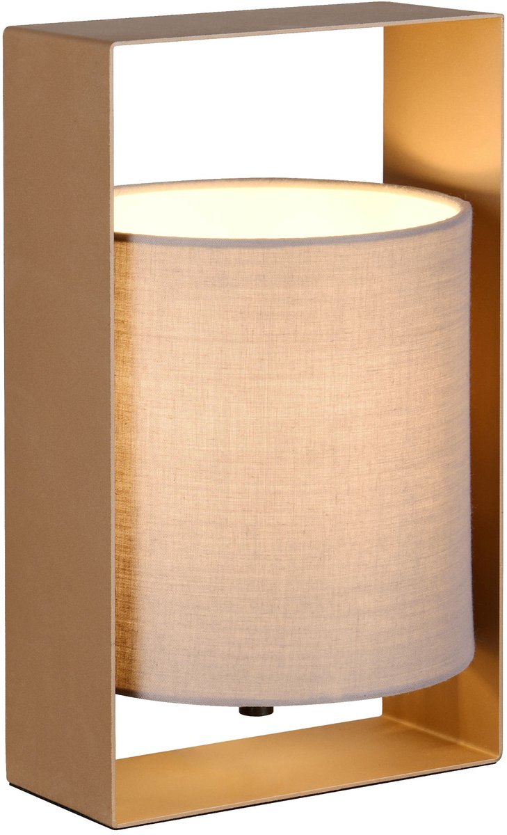 Rl live your light reality seau - lampe de table - moka - excl. 1x e27 4,9 w - interrupteur à cordon