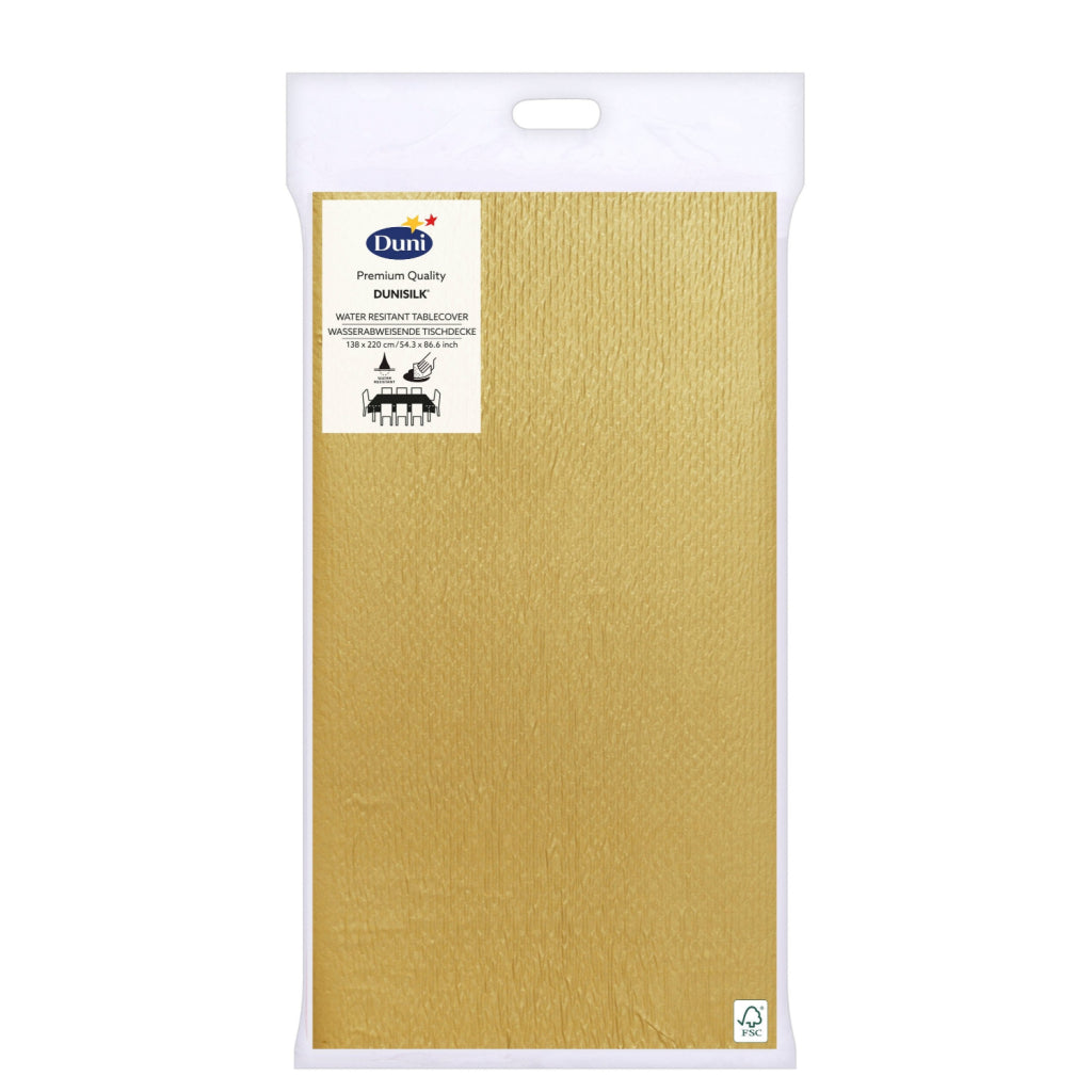 Nappe Duni or 138 x 220 cm | 5 pièces