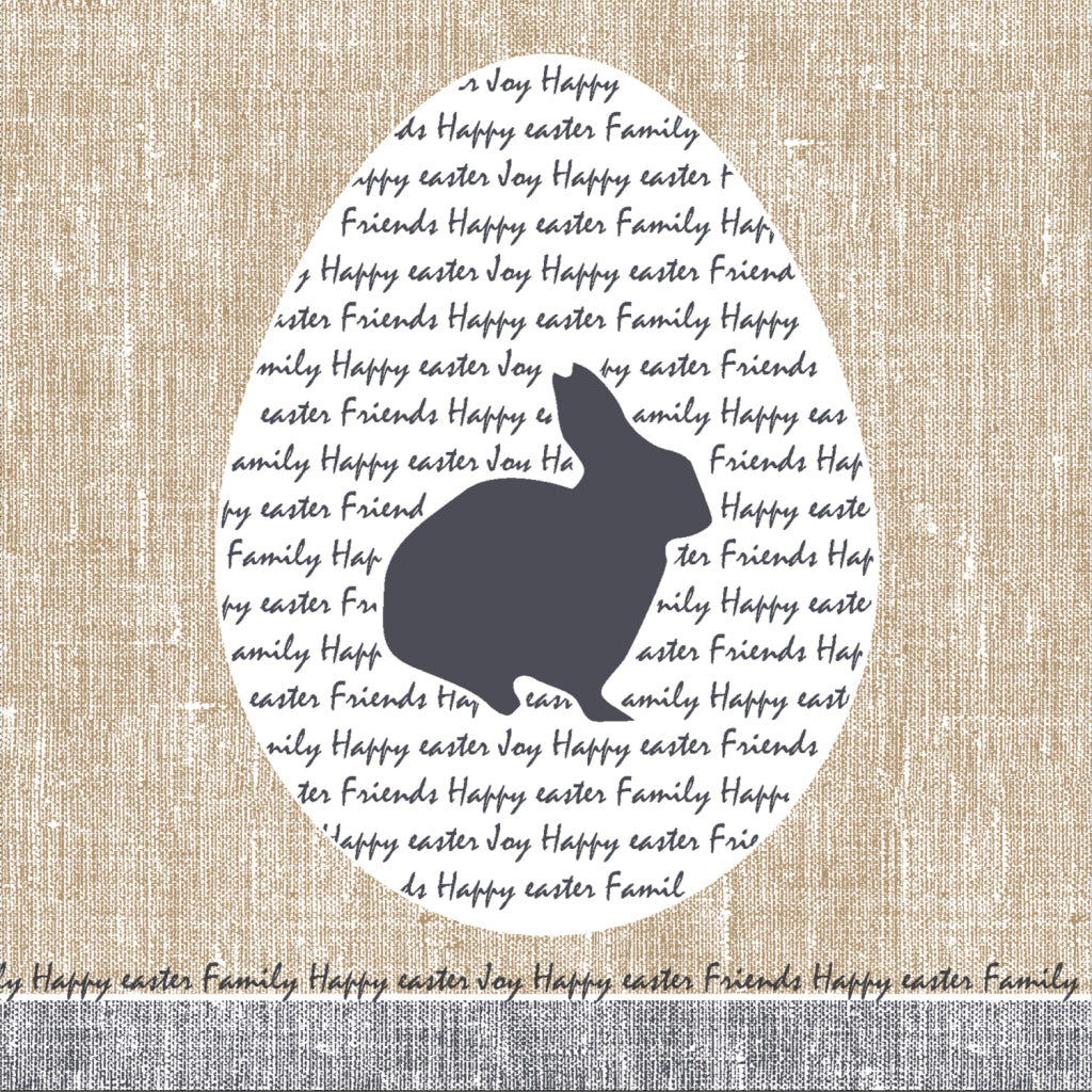Serviettes Duni lapin 33x33cm