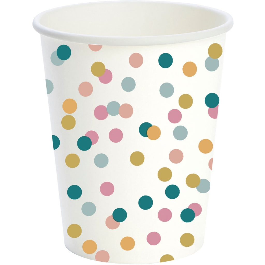 Duni gobelets en papier dream dots 24 cl 10 pièces