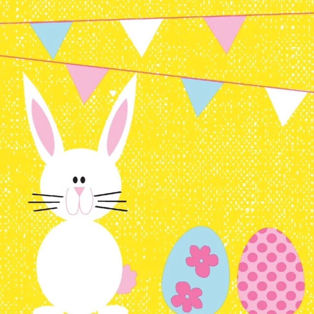 Serviettes Duni oeufs de lapin 3 couches 33x33