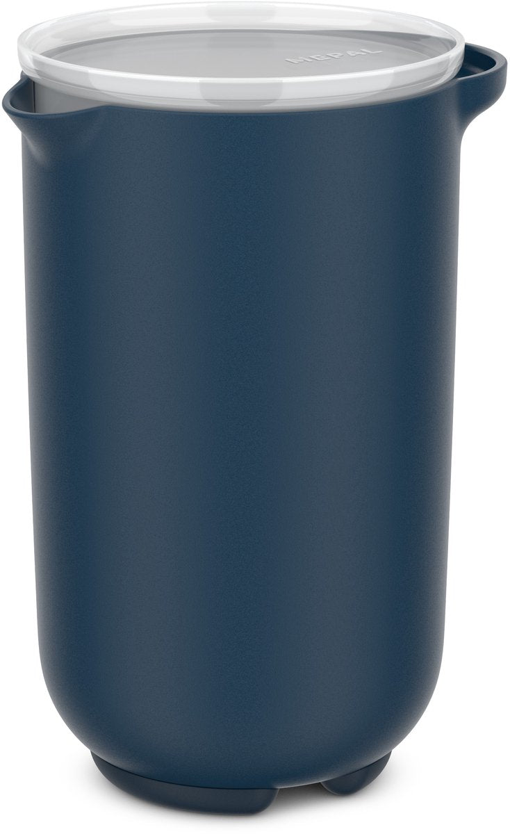 Gobelet à mélanger 1l avec couvercle marine | 2 pièces