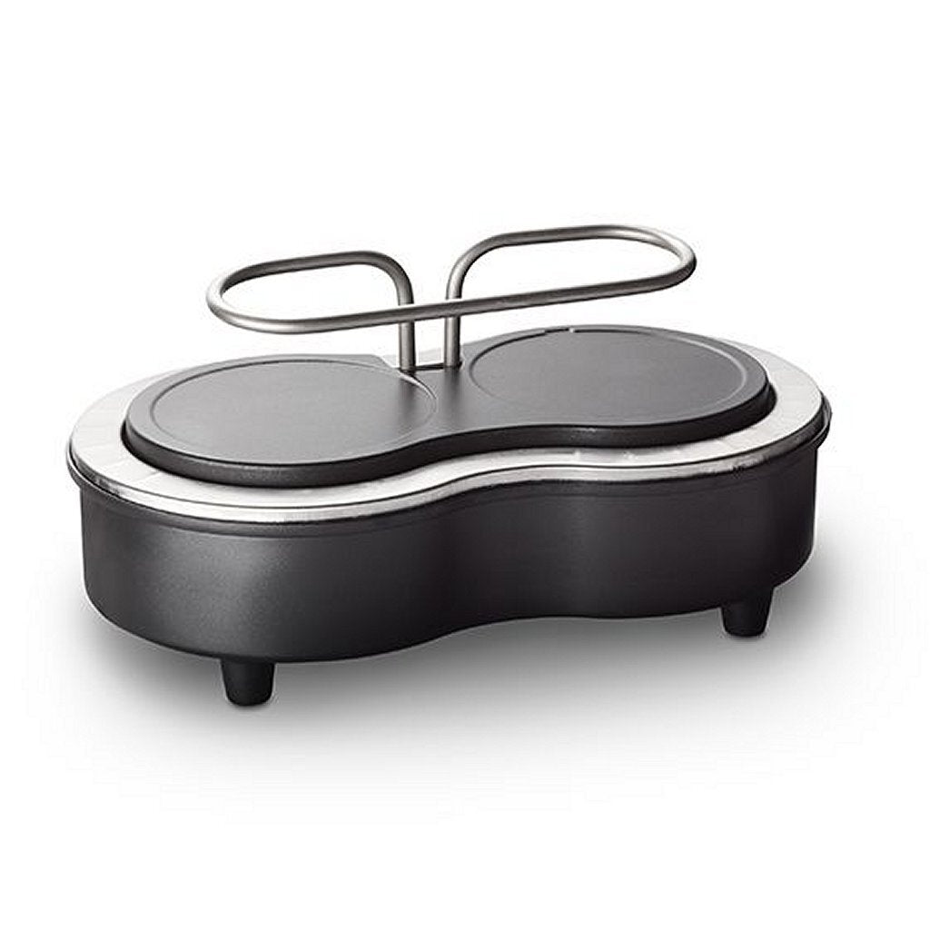 Emerio Emerio PO-122250 Pizzarette Duo + 2 Spatules Terre Cuite Noir