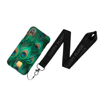 Coque iPhone XR Happy Plugs paon
