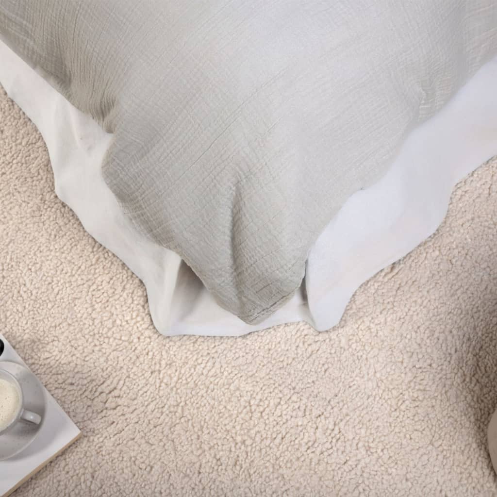 Couverture de couette à domicile de Venture Home Couvercle mila 220x240 cm coton gris clair