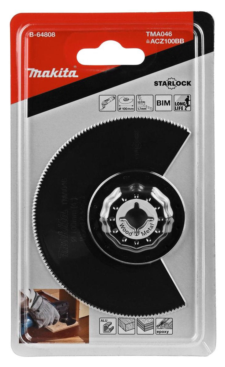 Accessoires Makita lame de scie segm. bim ht avec 100mm - b-64808 - b-64808