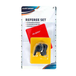 Sifflet d'arbitre d'alerte avec cartes | 6 pièces