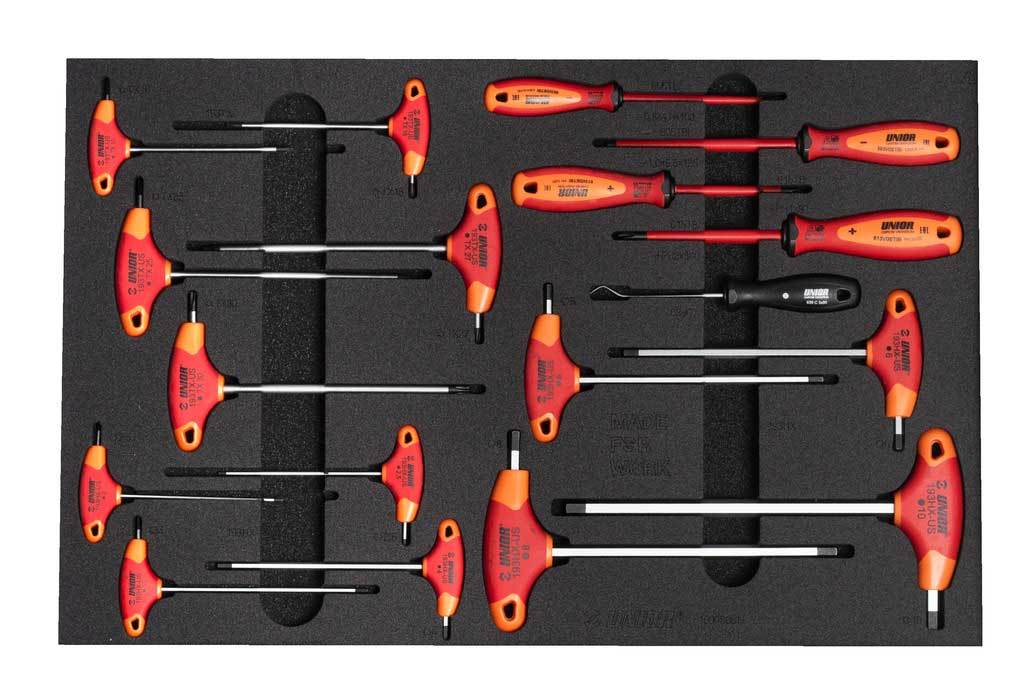 Chariot à outils Unior pour incrustation d'outils